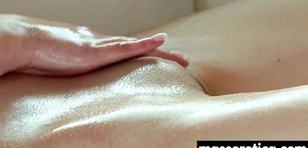  teen Eats MILF Pussy at Oily threesome 23